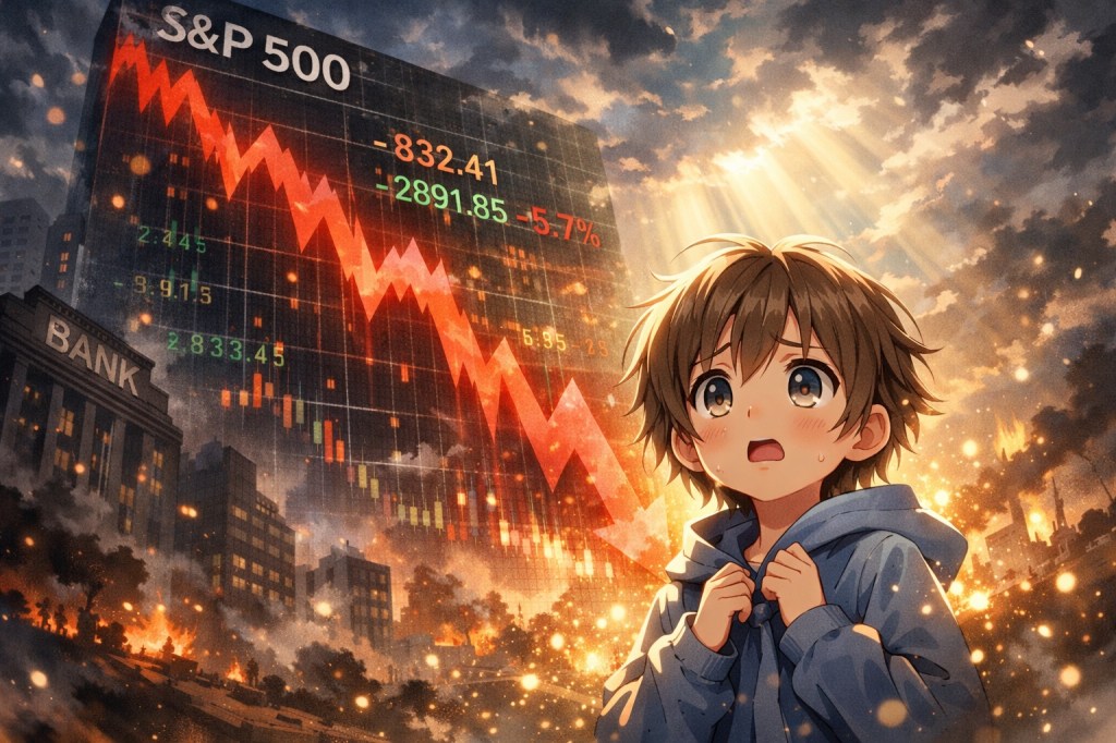 S&P500下落の理由と今後の見通し|長期投資で取るべき行動とは